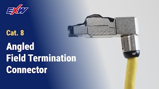 How to terminate the RJ45 Cat8 Shielded Angle Field Termination Plug [upl. by Anor]