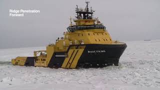 Brage Viking icebreaking test [upl. by Palla]