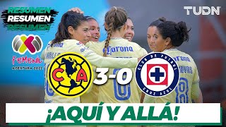 Resumen y goles  América 30 Cruz Azul  Liga Mx Femenil AP2022 J9  TUDN [upl. by Oneg]