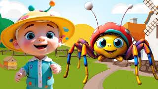 Incy Wincy Spider  Fun Animated Nursery Rhyme amp Action Songs  Incy Bitsy Spider  Animal Songs [upl. by Neelik28]