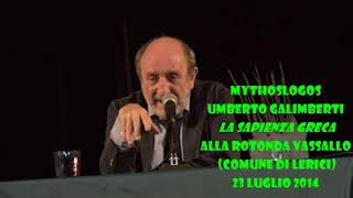 Galimberti L’ASINO CHE RAGLIA SAPIENZA GRECA A MYTHOSLOGOS Galimberteide cap 22 parte I [upl. by Frager]