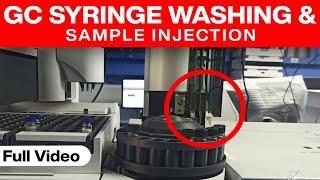 GCMS  Syringe Washing and Sample Injection  Learning with Khan [upl. by Eedahs]