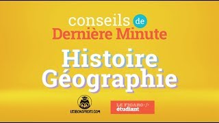 Bac dhistoiregéographie  conseils de dernière minute [upl. by Brathwaite]