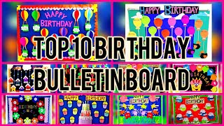 Top 10 birthday bulletin boards Birthday boards for classroom birthday board tutorial [upl. by Tarton]