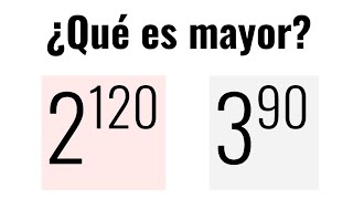 QUÉ CANTIDAD ES LA MÁS GRANDE 2120 O 390 Aritmética Básica [upl. by Gnouh794]