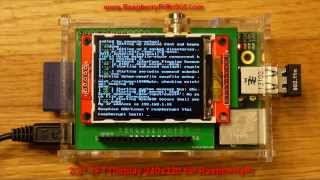 22 TFT Display 240x320 for RaspberryPi [upl. by Ynnatirb]