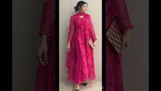 Bandhani dress onlineshopping pintrest clothing [upl. by Lamahj]