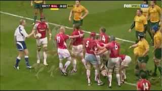 Wales destroy Wallabies scrum [upl. by Garth]