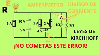 AMPERÍMETRO en un CIRCUITO de RESISTENCIAS en PARALELO  CON DIVISOR de CORRIENTE 💡 [upl. by Eenafets]