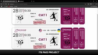 Football Ticket Booking System in PHP  Football Stadium Booking System  Booking System  PHP MySQL [upl. by La]