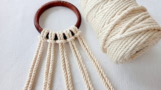 Macrame  Diy Simple Wall Hanging Decor  Macrame Tutorial Easy And Fast [upl. by Lindi]