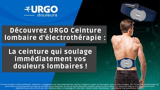 Mode demploi  Comment utiliser la ceinture lombaire délectrothérapie URGO [upl. by Arelus]