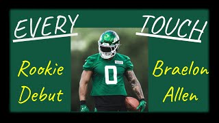 Braelon Allen  Every Touch  Jets Rookie PS Debut [upl. by Noonberg]