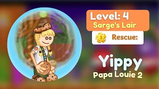 Papa Louie 2  Rescuing Yippy  Level 4 Mission 3  Tutorial  Walk Through  Gameplay  GoGamers [upl. by Otsirave134]