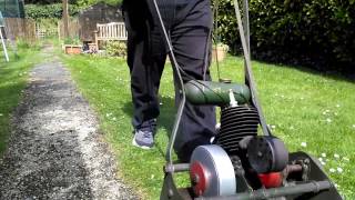 1954 Atco  Villiers Mower in action [upl. by Castera]