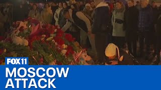 133 dead in Moscow concert attack 4 arrested [upl. by Oibesue710]