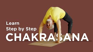 CHAKRASANA Tutorial l URDHVA DHANURASANA Steps for Beginner l Benefits l How to do Wheel Pose [upl. by Juakn634]