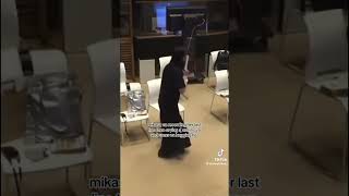 Mikasa voice actor starts to cry after recording the last lines of Mikasa in AOT anime shorts [upl. by Yrrehs616]