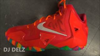 Nike Lebron 11 Fruity Pebbles XI Sneaker Review [upl. by Maxim]