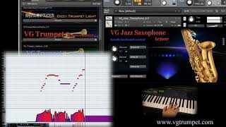 Jazz Tenor Saxophone sound library for Native Instruments Kontakt 5 vst brass [upl. by Karry551]