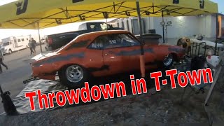 Throwdown in TTown Friday night at Tulsa Raceway Park automobile dragrace [upl. by Qerat]