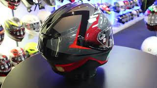 AGV K3 Striga Helmet Matt BlackGreyRed [upl. by Aihceyt]