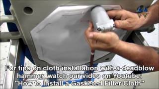 MW Watermark  How to Install Head Filter Cloths on a Filter Press [upl. by Carla824]