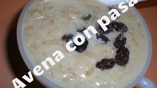 Como hacer ATOLE de AVENA con PASAS 🥣 Desayuno SALUDABLE  Erick Madrigal [upl. by Eilime]