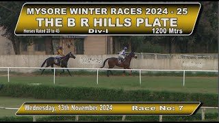 Race No 7 The BRHills Plate DIV  1 [upl. by Akcimehs]