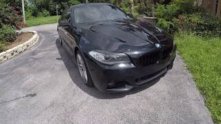 BMW 535i F10 Walkaround amp exhuast sound with Bootmod3  bm3 Burble Mode [upl. by Schindler]