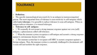 Tolerance and autoimmunity  By Dr Mamdouh M Esmat [upl. by Oaht]