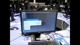 3D Display Simulation Using Head Tracking with Microsoft Kinect [upl. by Wenonah3]