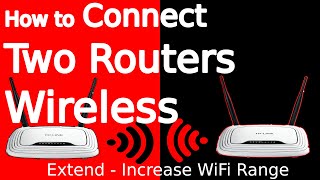 ✓ How to Connect Two Routers Wireless using WDS Wireless Distribution System Bridge  Increase WiFi [upl. by Nika]