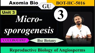 Microsporogenesis Reproductive Biology of Angiosperms Bsc Botany 5th sem GU Botany Axomia Bio [upl. by Meggie835]