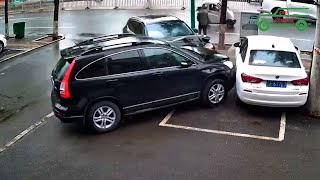 Incidents in parkings lots with parked cars and parking maneuvers 5  Cars Accidents [upl. by Brindle]