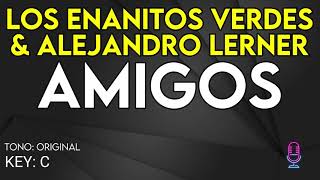 Los Enanitos Verdes amp Alejandro Lerner  Amigos  Karaoke Instrumental [upl. by Enael]