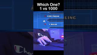 The Hardest 1 VS 1000 Choices In Geometry Dash shorts [upl. by Larok]