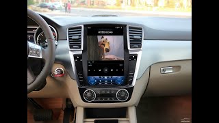 121quot Tesla Style Screen Android 11 Car Multimedia Player For MERCEDESBENZ GL ML 20122015 [upl. by Haden]