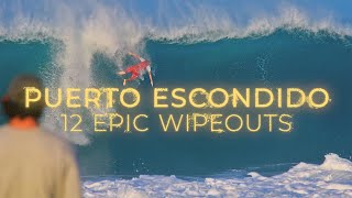 12 Epic Wipeouts at Puerto Escondido  October 2024 surf surfing surfer [upl. by Frasier823]