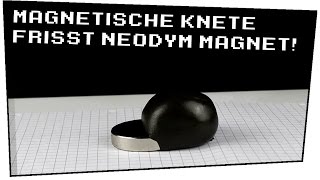 Magnetische Knete frisst Neodym Magnet Zeitraffer  Heimexperimente 21 [upl. by Sancha258]