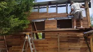 Rainscreens plastering OSB more Houses Built Tiny [upl. by Mihsah]