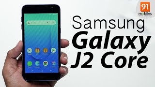 Samsung Galaxy J2 Core Unboxing  Hand on  Price Hindi हिन्दी [upl. by Eterg548]