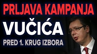 PRLJAVA KAMPANJA VUČIĆA tokom izborne tišine pred 1 krug izbora [upl. by Valer]