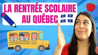 La rentrée scolaire au Québec [upl. by Ameerak877]