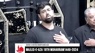 IdaraeJaferia Maryland USA  Noha Maatamdari 19th Muharram 1446  7252024 [upl. by Enyawad]