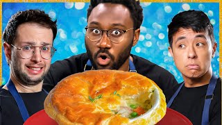 Try Guys Make Pot Pies Without A Recipe [upl. by Kinsley]