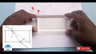 Refraction Through Rectangular Prism  Physics Practical [upl. by Nikolos78]