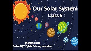 Solar system part 1 class 5 [upl. by Shalne]