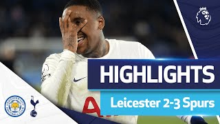 Bergwijn scores TWICE in injury time Absolute LIMBS  HIGHLIGHTS  Leicester 23 Spurs [upl. by Inamik]