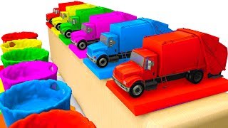 LEARN Colors w Cars for Kids amp Truck Learning Educational Video  Superheroes for babies [upl. by Ydassac]